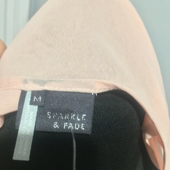 UO Orange, Peach, Dress, Cinched Waist, Flowy, M - Picture 7 of 7